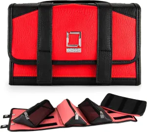 Compact Foldable Travel Toiletry Kit Bag with 4 Removable Pouches, Dopp Kit Bathroom Bag for Cosmetic, Makeup, Personal Hygiene Items, Washkit