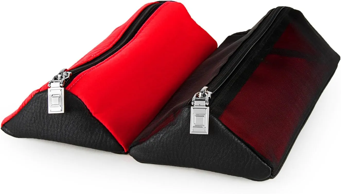 Compact Foldable Travel Toiletry Kit Bag with 4 Removable Pouches, Dopp Kit Bathroom Bag for Cosmetic, Makeup, Personal Hygiene Items, Washkit