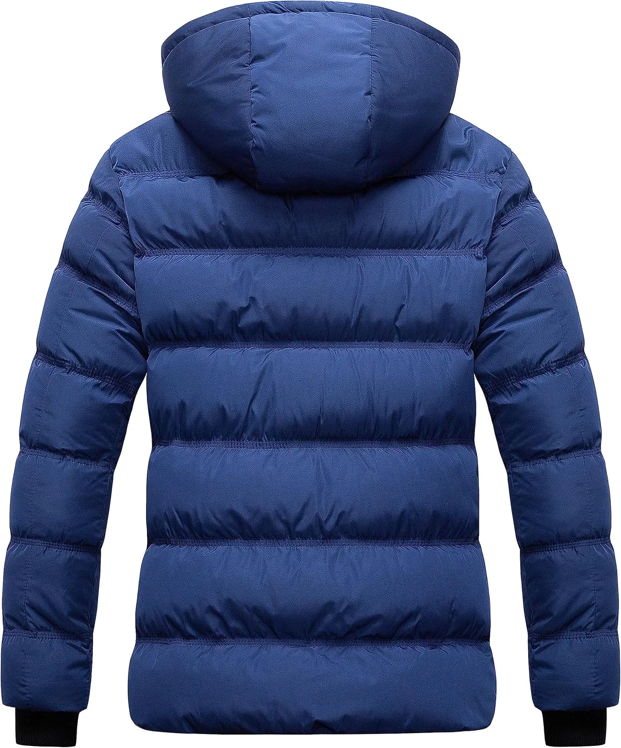 CREATMO US Women's Warm Winter Coat Waterproof Ski Jacket Padded Puffy Overcoat With Detachable Hood