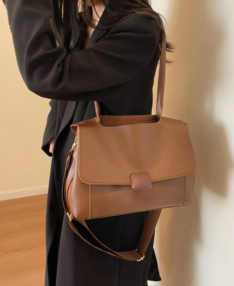 Crossbody Purses for Women Vegan Leather Tote Bags Trendy Shoulder Handbags Working Shopping