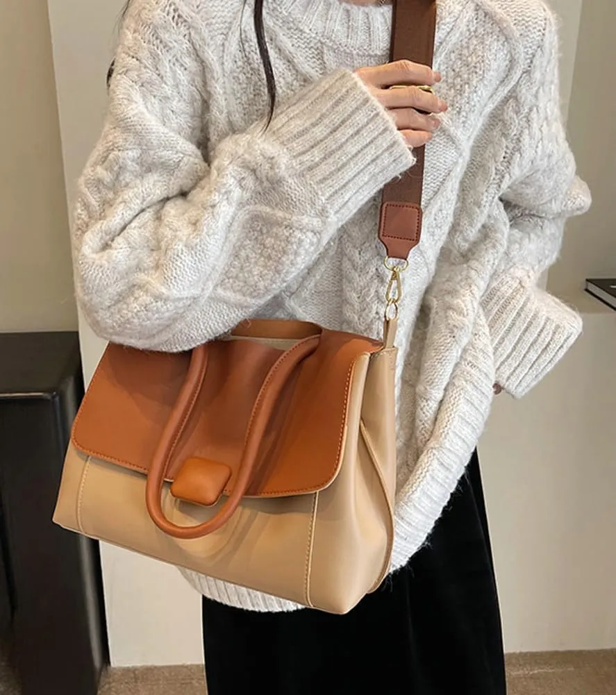 Crossbody Purses for Women Vegan Leather Tote Bags Trendy Shoulder Handbags Working Shopping