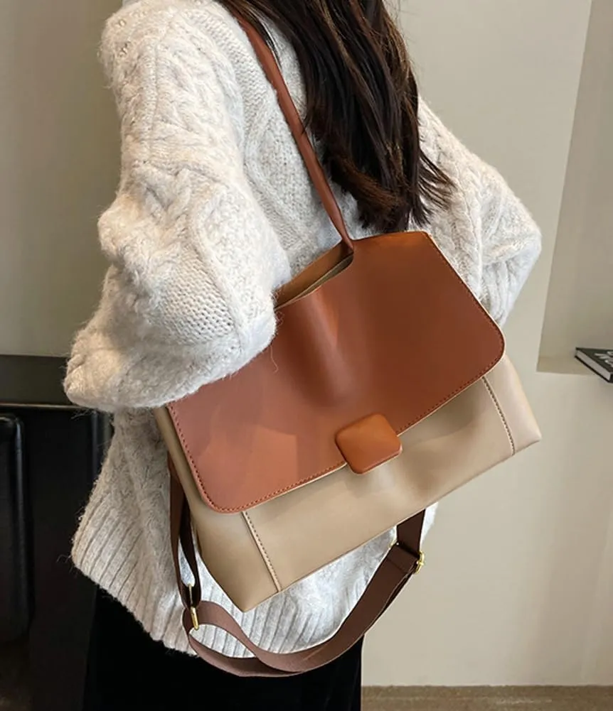 Crossbody Purses for Women Vegan Leather Tote Bags Trendy Shoulder Handbags Working Shopping