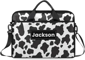 Custom Name Camouflage Laptop Bags for Men Women, Personalized Text Laptop Case Computer Bags for Work, 15 Inch