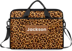 Custom Name Camouflage Laptop Bags for Men Women, Personalized Text Laptop Case Computer Bags for Work, 15 Inch