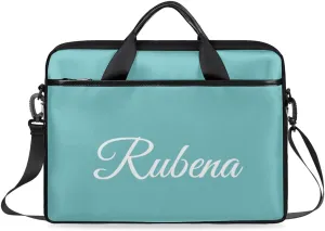 Custom Name Laptop Bags for Women Men, Personalized Text Laptop Case Shoulder Bag,Computer Bags for Work