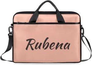 Custom Name Laptop Bags for Women Men, Personalized Text Laptop Case Shoulder Bag,Computer Bags for Work