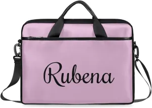 Custom Name Laptop Bags for Women Men, Personalized Text Laptop Case Shoulder Bag,Computer Bags for Work