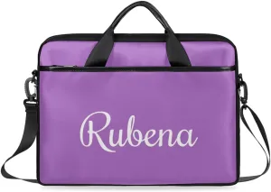 Custom Name Laptop Bags for Women Men, Personalized Text Laptop Case Shoulder Bag,Computer Bags for Work