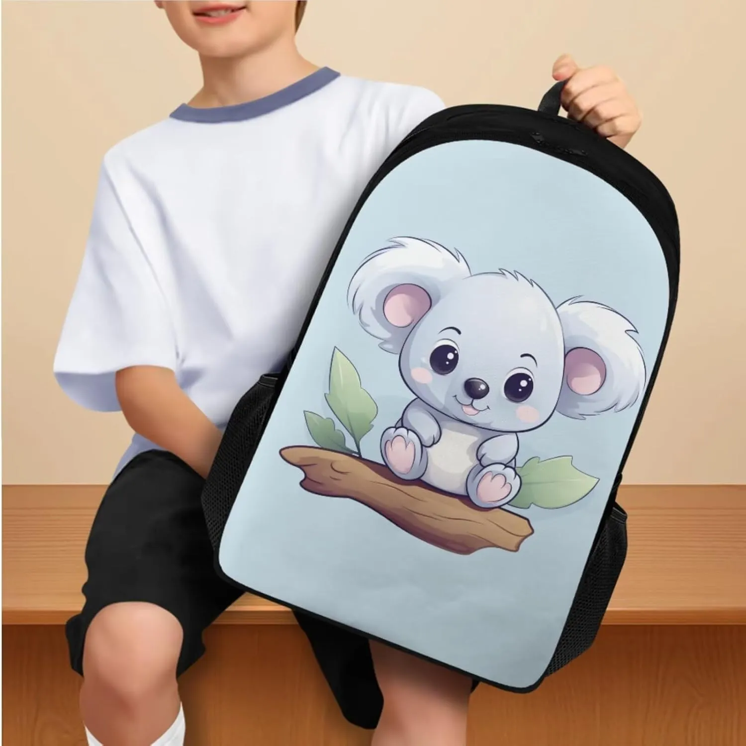 Cute Animal Travel Backpack for Kids Backpacks for Kids Little Girl Backpack with Lunch Box Small Pencil Case School Bag Set Comfortable and Safe Convenient