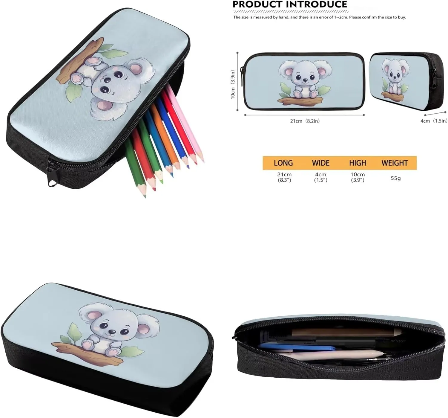 Cute Animal Travel Backpack for Kids Backpacks for Kids Little Girl Backpack with Lunch Box Small Pencil Case School Bag Set Comfortable and Safe Convenient