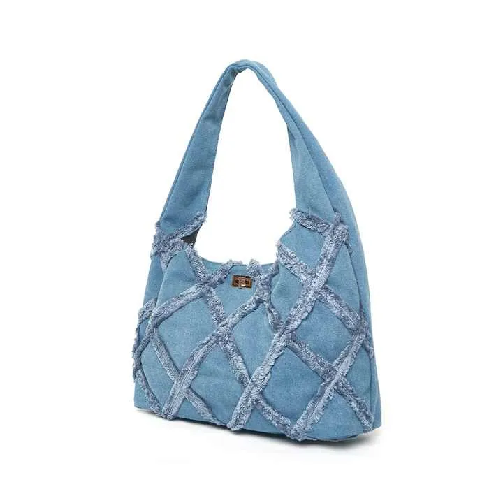 Denim Jean Women's Tote Bag High-حقيبة يد نسائية