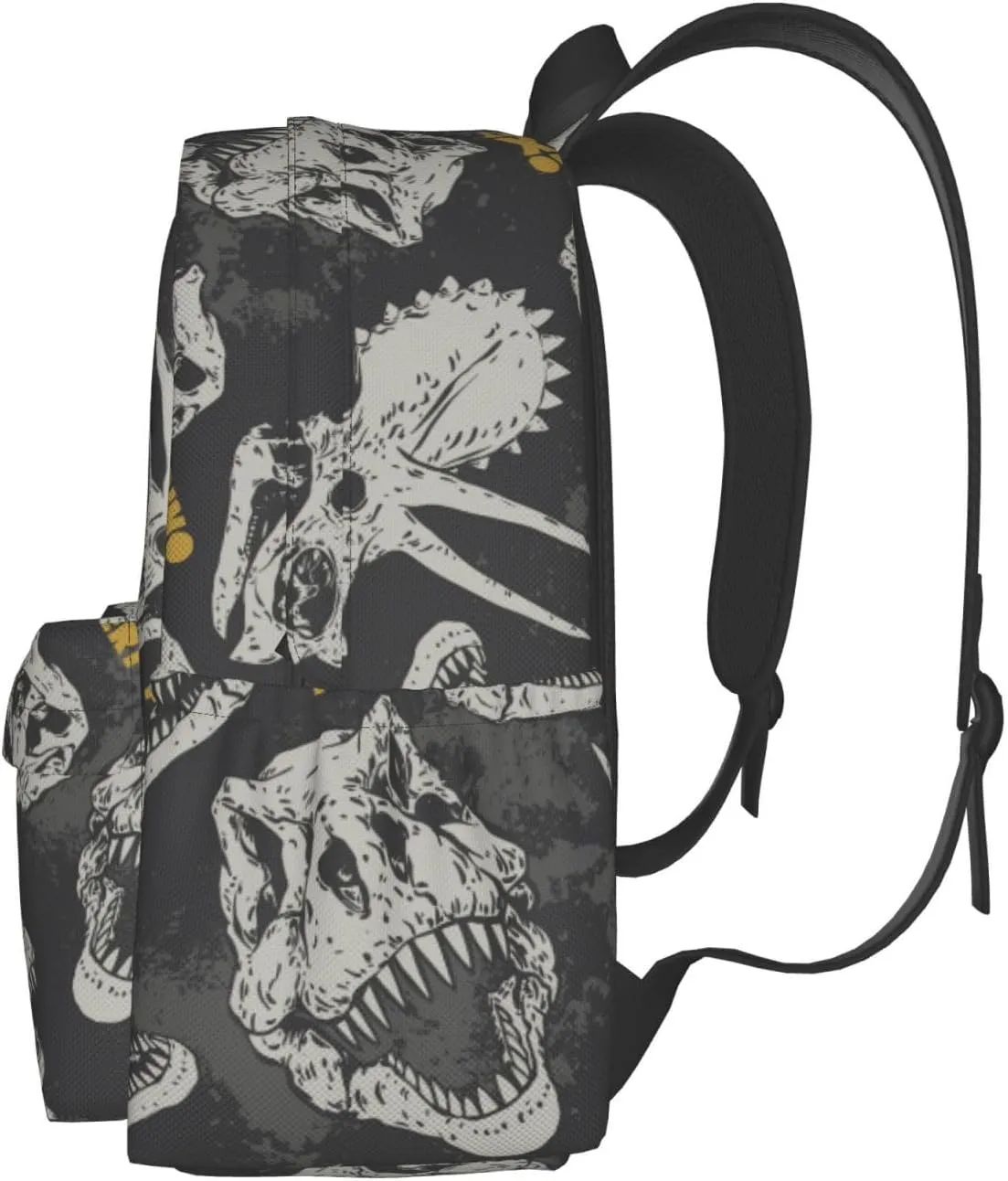 Dinosaur Skull Large Capacity Backpack Lightweight Personalized Laptop Bag Tablet Travel School Bag with Multiple Pockets