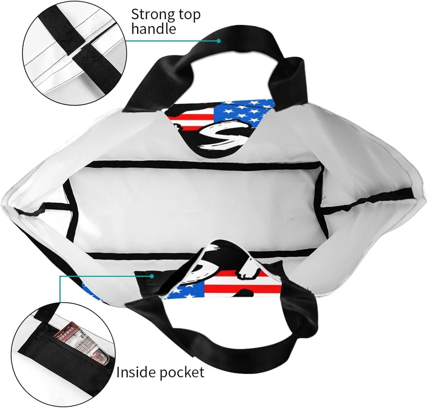 Dirt Track Lights Flag Motocross Women's Tote Bag Large Capacity Single Shoulder Bags Handbag for Shopping Work