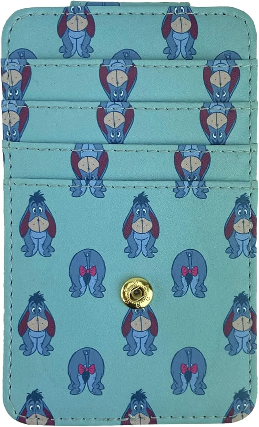 Disney Card Holder Wallet Slim Compact (Eeyore Light Blue)