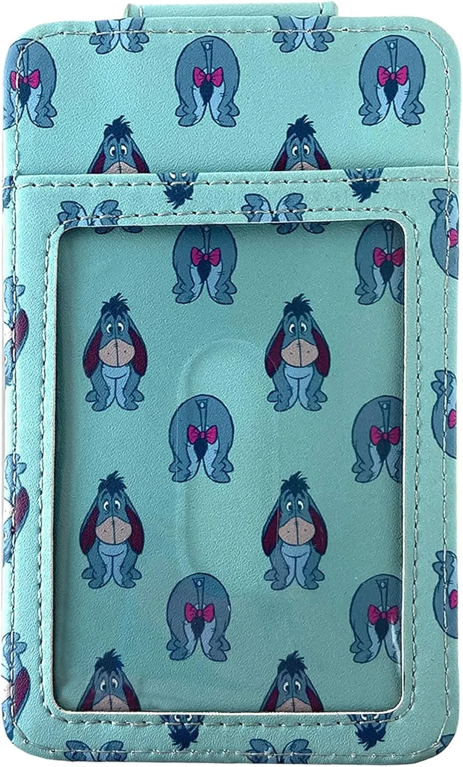 Disney Card Holder Wallet Slim Compact (Eeyore Light Blue)