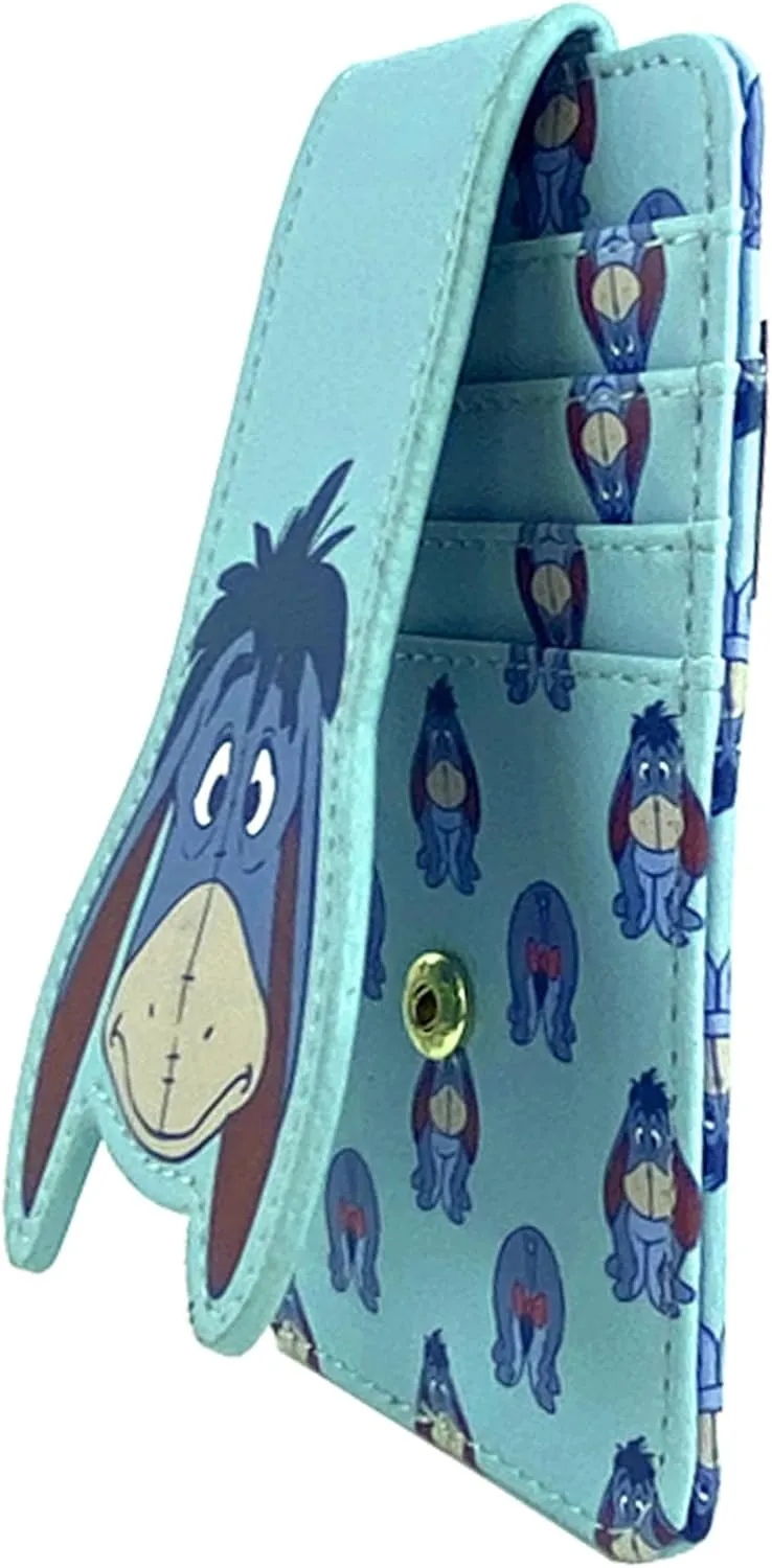 Disney Card Holder Wallet Slim Compact (Eeyore Light Blue)