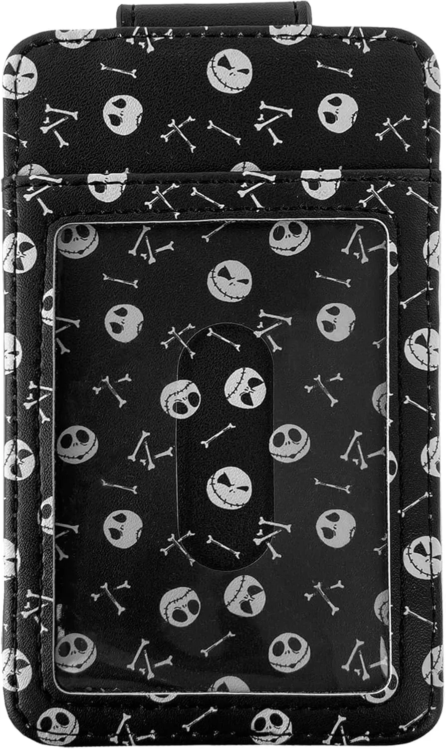 Disney Card Holder Wallet Slim Compact (Jack Skellington Black)