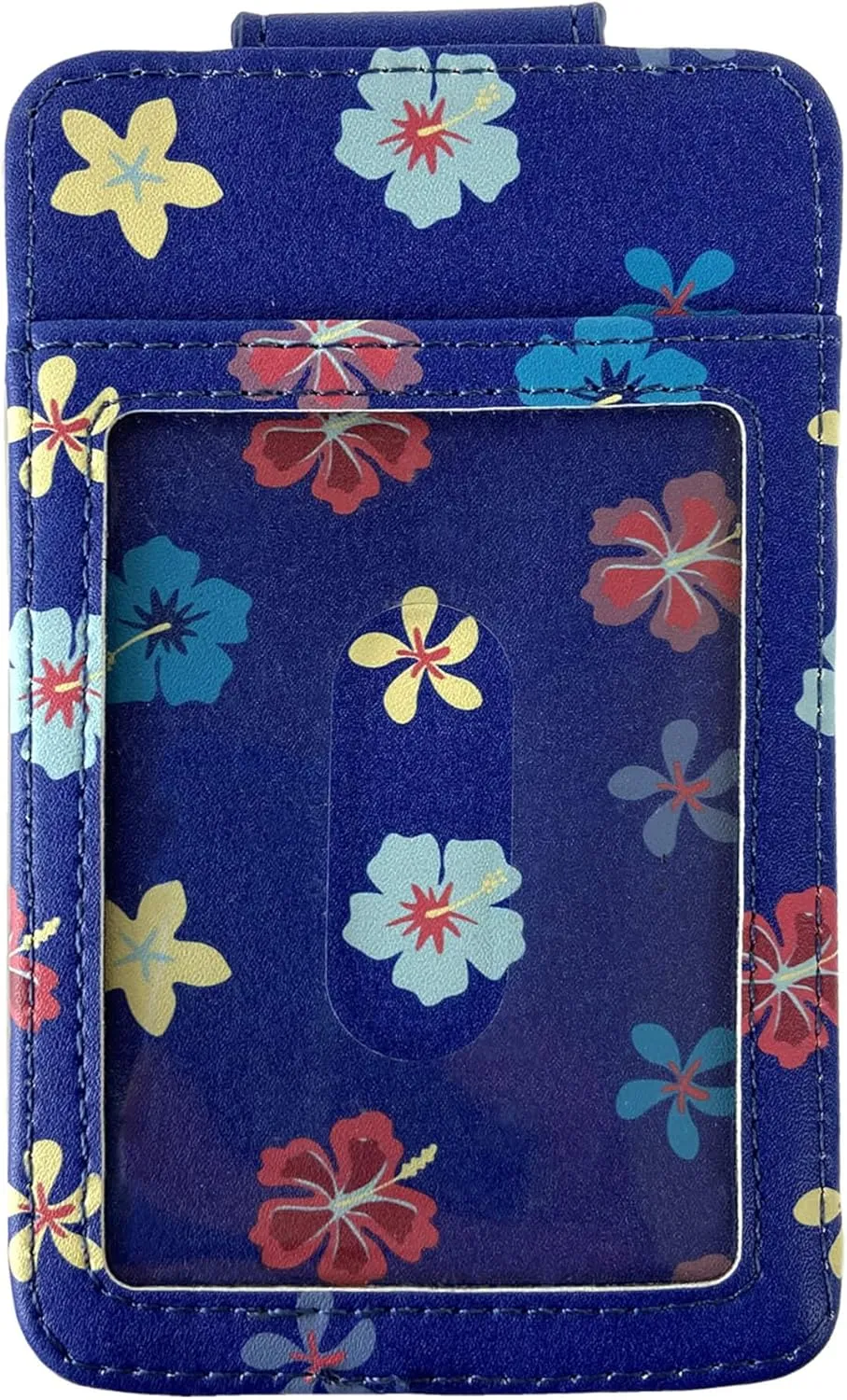 Disney Card Holder Wallet Slim Compact (Stitch Blue)