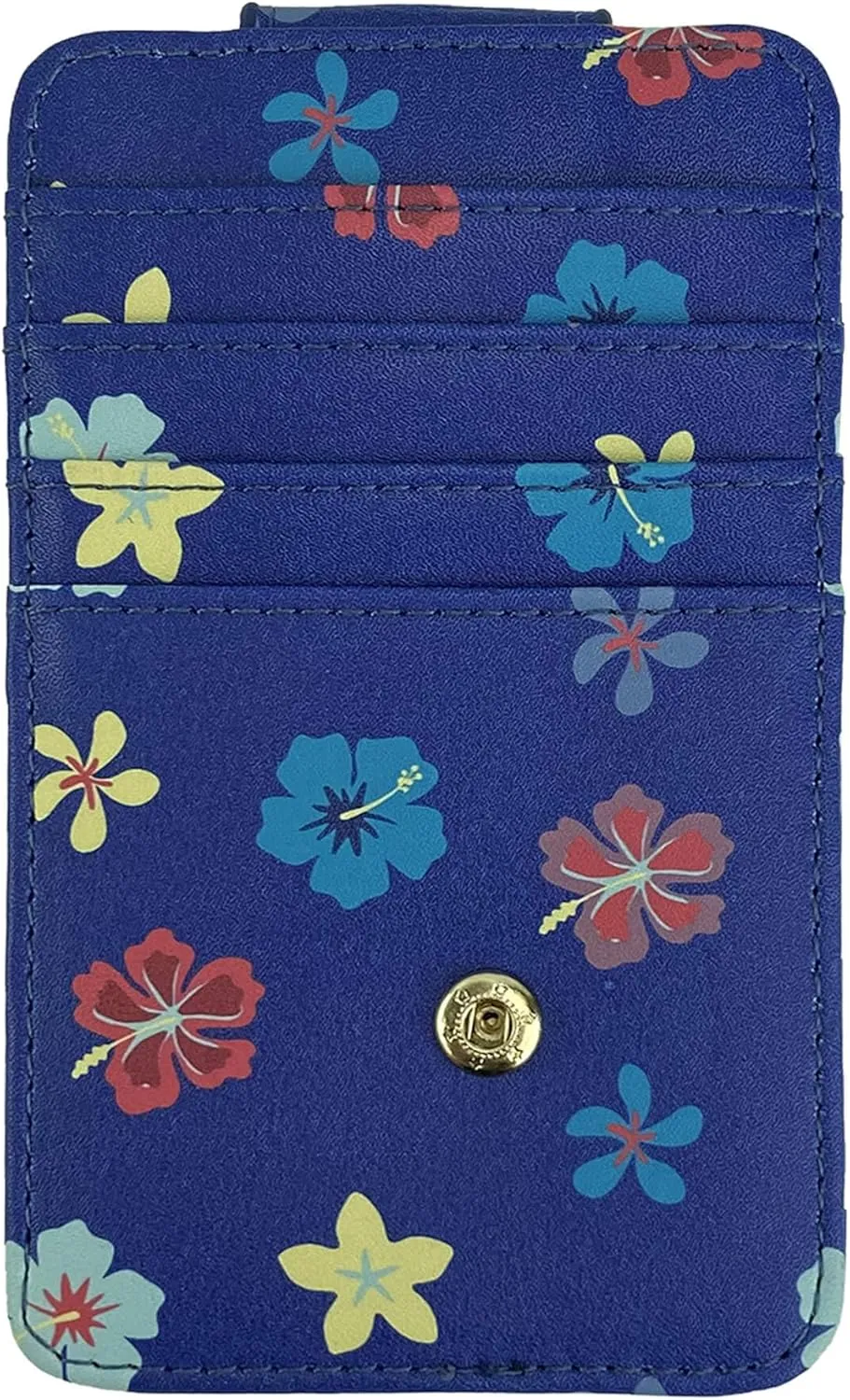 Disney Card Holder Wallet Slim Compact (Stitch Blue)