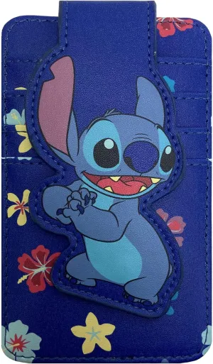 Disney Card Holder Wallet Slim Compact (Stitch Blue)