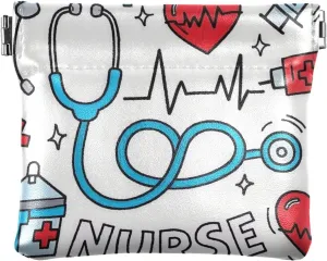 Doctor Nurse Elements Cartoon Women Leather Cash Wallet Convenient Jewelry for Ladies portamonedas para