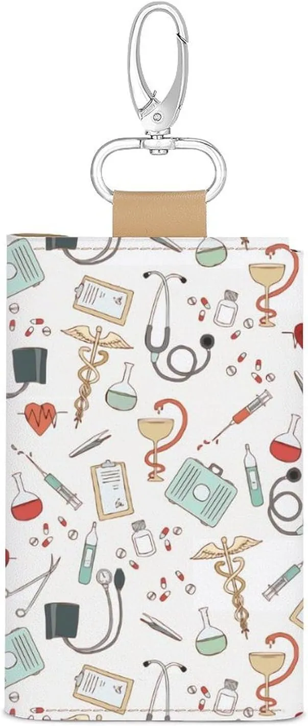 Doctor Nurse Portable And Compact Leather Keybag
