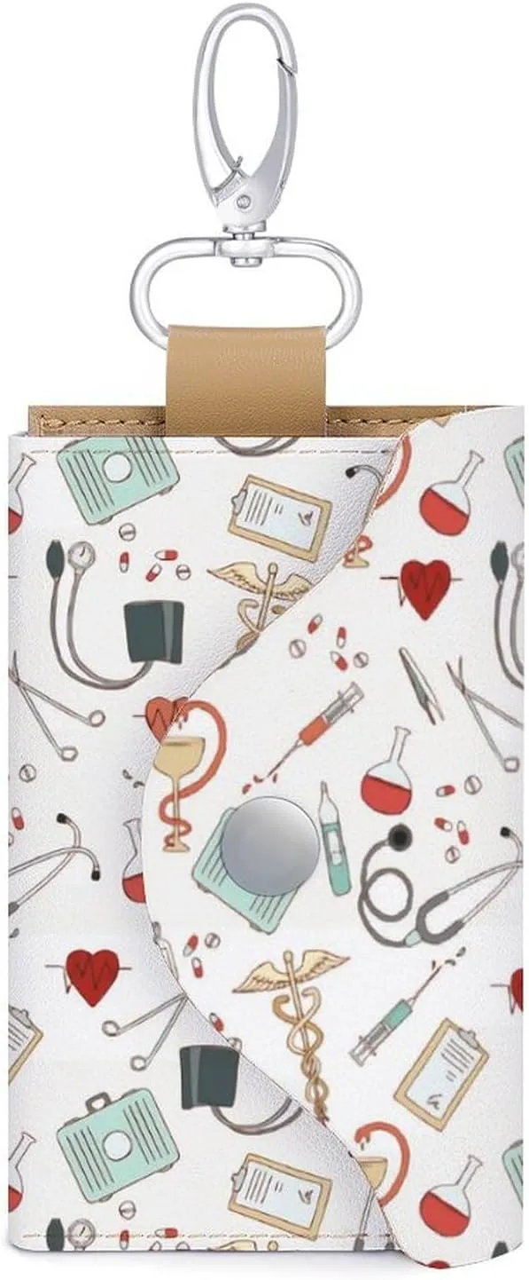 Doctor Nurse Portable And Compact Leather Keybag