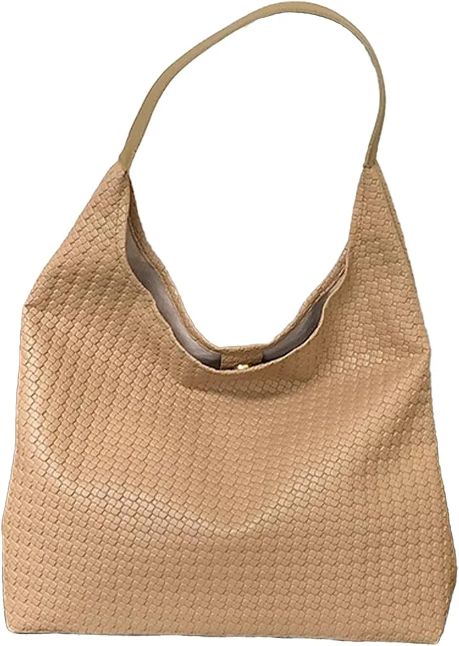 Durable Hobo Bag for Women Spacious Vegan Leather Shoulder Handbag Slouchy Crossbody Underarm Tote Trendy Mothers Day Gift