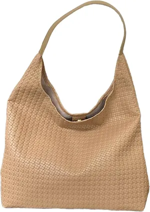 Durable Hobo Bag for Women Spacious Vegan Leather Shoulder Handbag Slouchy Crossbody Underarm Tote Trendy Mothers Day Gift
