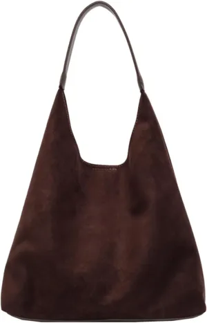 Durable Suede Hobo Bag for Women Vegan Leather Shoulder Handbag Spacious Slouchy Crossbody Tote Office Purse Mothers Day Gift