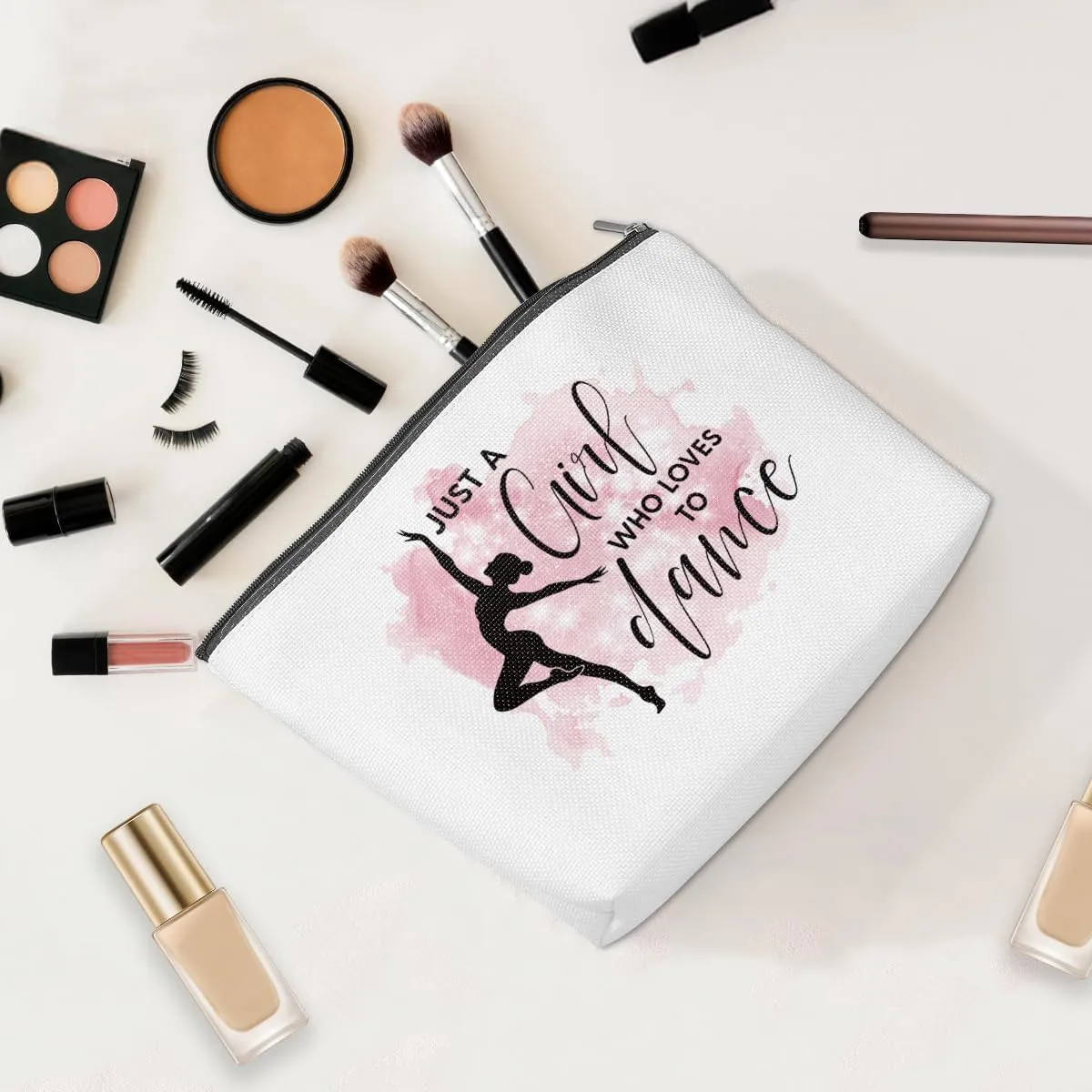 ENGVZ Dancing Makeup Bag for Performers Dancers Girls | Dance Gifts for Dancers - Portable & Compact for Concerts, Parties and Nightclubs (Dancer's Beauty Essentials)