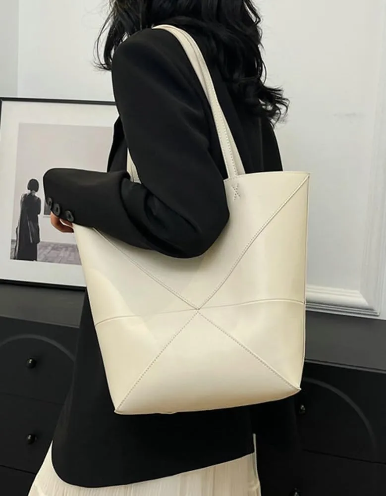 Epsion 2025 Vegan Leather Tote Bags for Women Soft Shoulder Bags Shopping Slouchy Work Purses Handbag