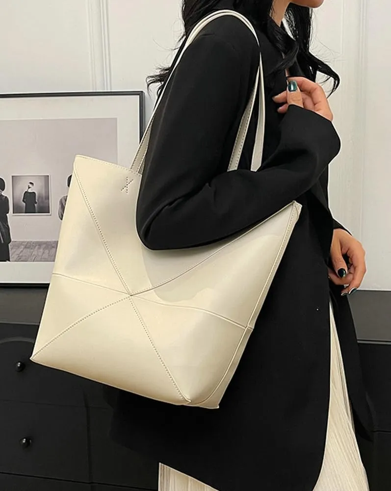 Epsion 2025 Vegan Leather Tote Bags for Women Soft Shoulder Bags Shopping Slouchy Work Purses Handbag