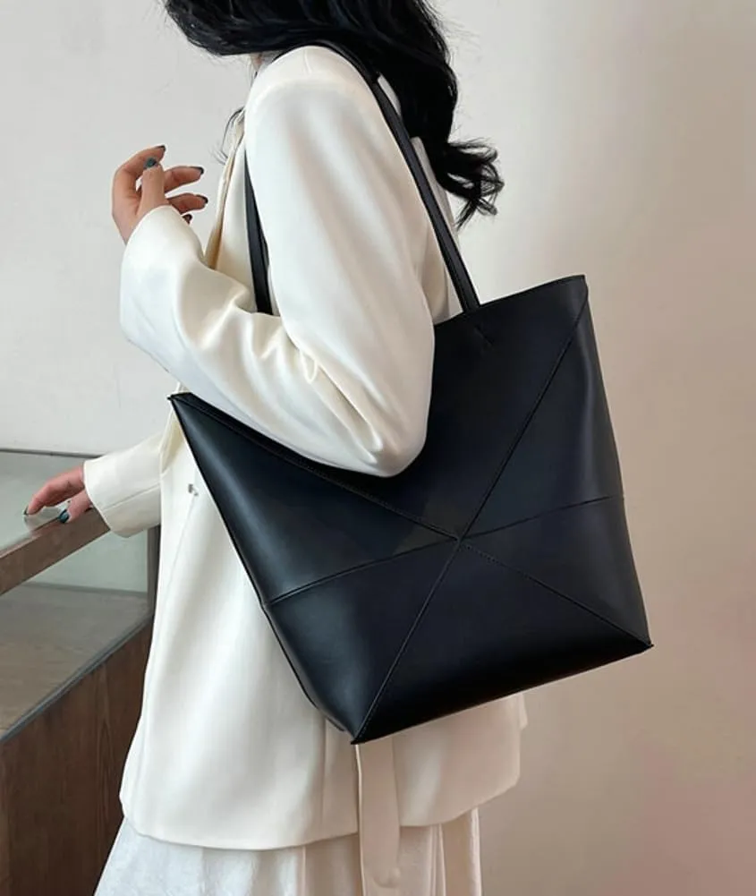 Epsion 2025 Vegan Leather Tote Bags for Women Soft Shoulder Bags Shopping Slouchy Work Purses Handbag
