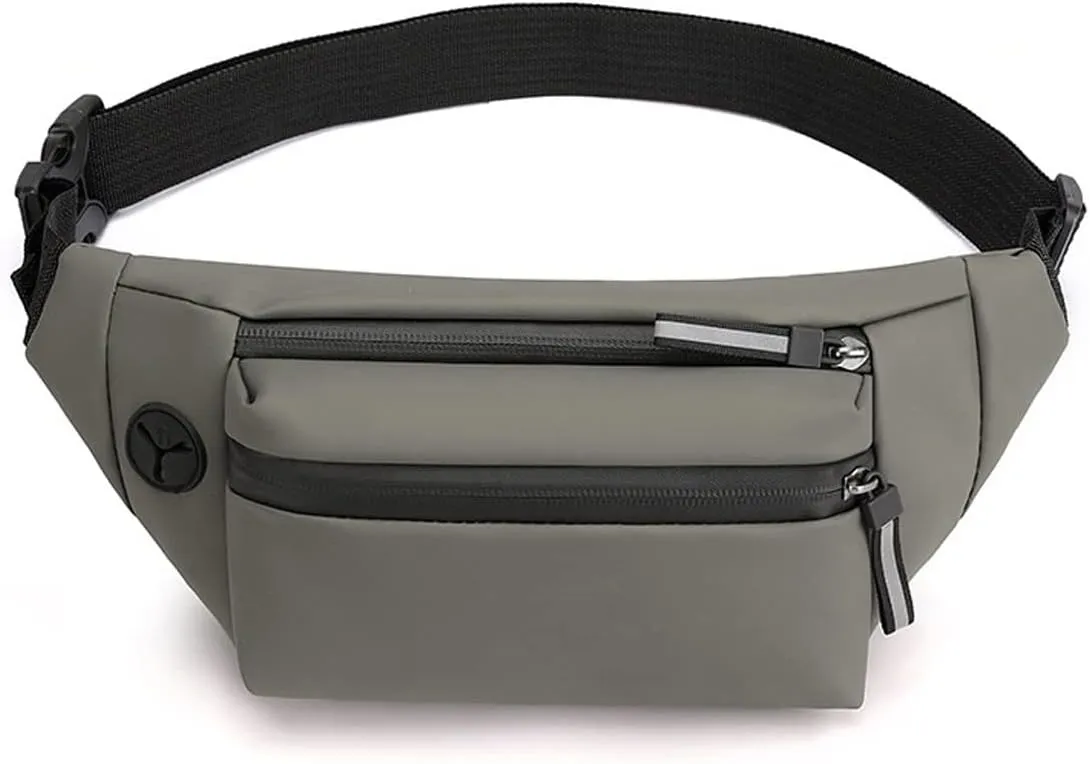 Fanny Pack Waterproof Waist Bag Fashion Chest Bag Outdoor Sports Messenger Bags Leisure Travel Men's Waist Bags (A)