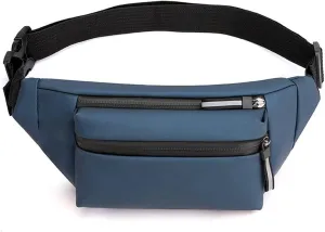 Fanny Pack Waterproof Waist Bag Fashion Chest Bag Outdoor Sports Messenger Bags Leisure Travel Men's Waist Bags (D)