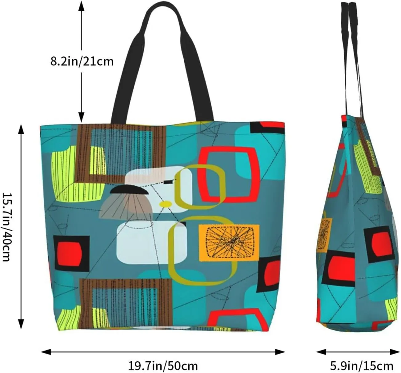 Fantasy Book Shelf Women's Tote Bag Large Capacity Single Shoulder Bags Handbag for Shopping Work