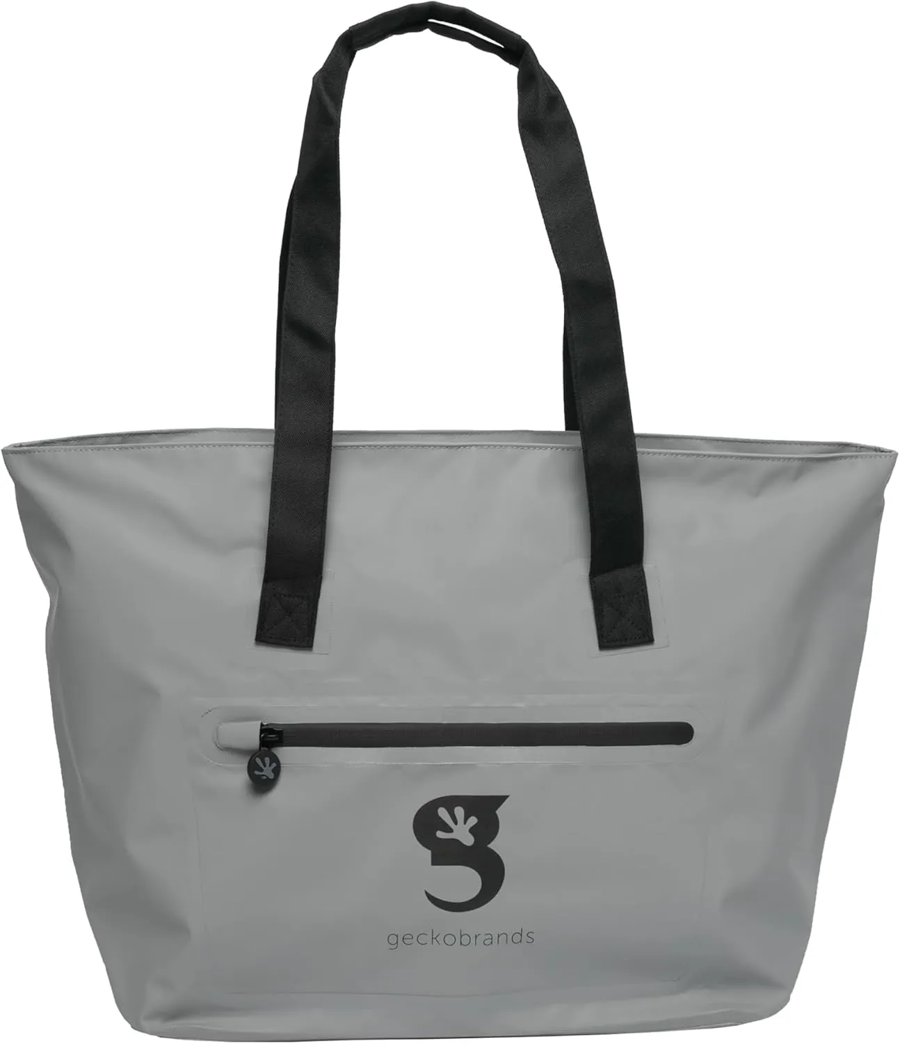 geckobrands Waterproof Escape Beach Tote  Spacious Travel Beach Bag with Hidden Pocket and Long Handles for Easy Carrying