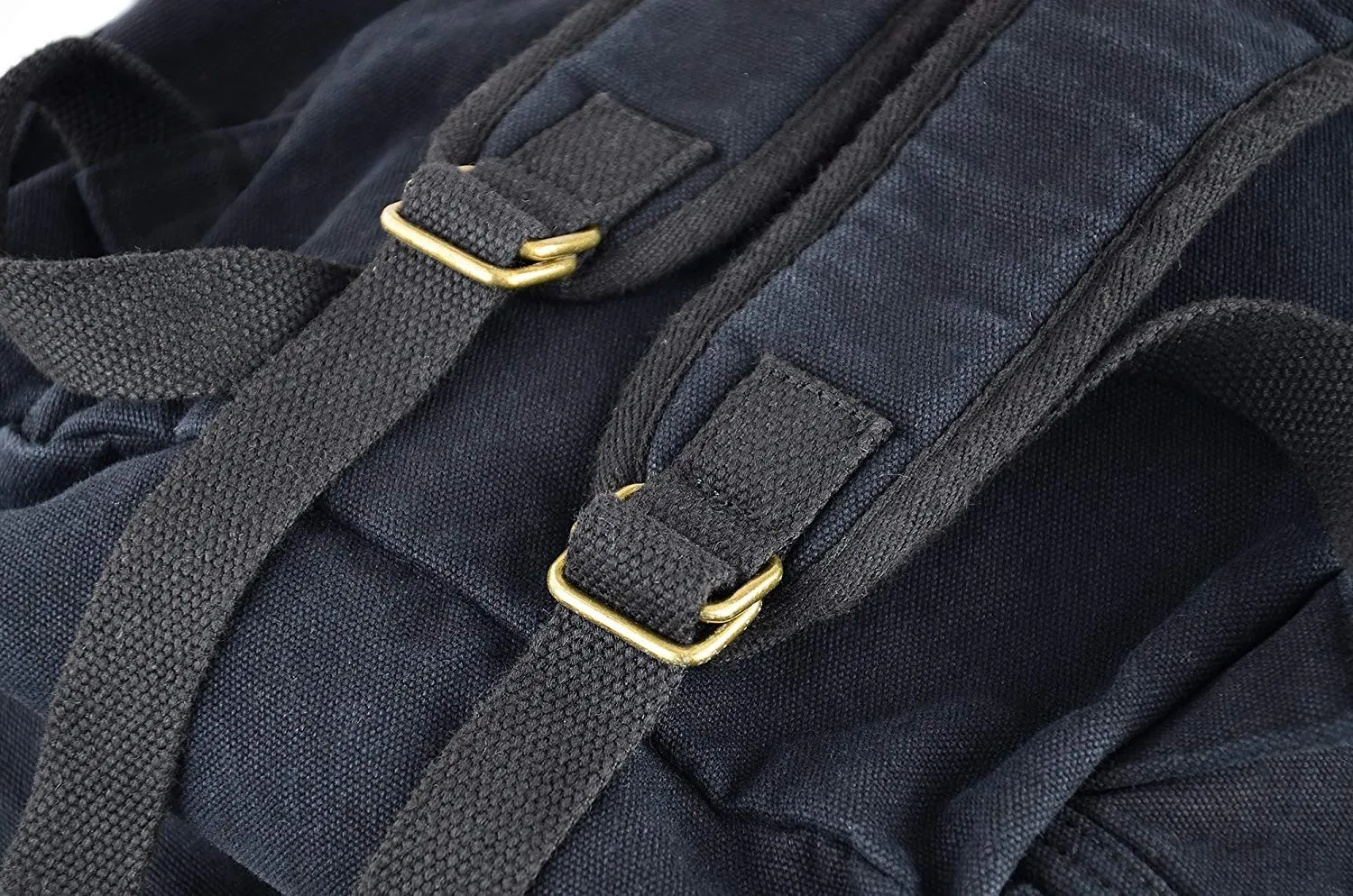 Gootium 21101GRY-S Specially High Density Thick Canvas Backpack Rucksack, Black Small Size