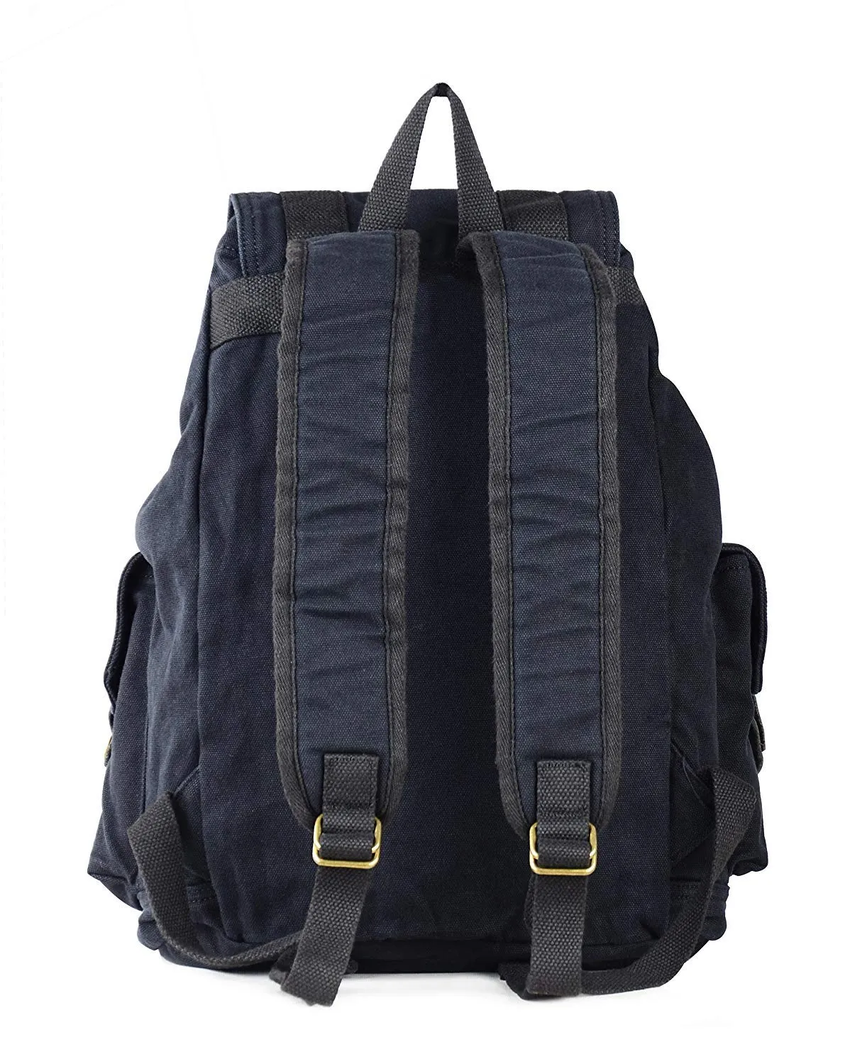Gootium 21101GRY-S Specially High Density Thick Canvas Backpack Rucksack, Black Small Size