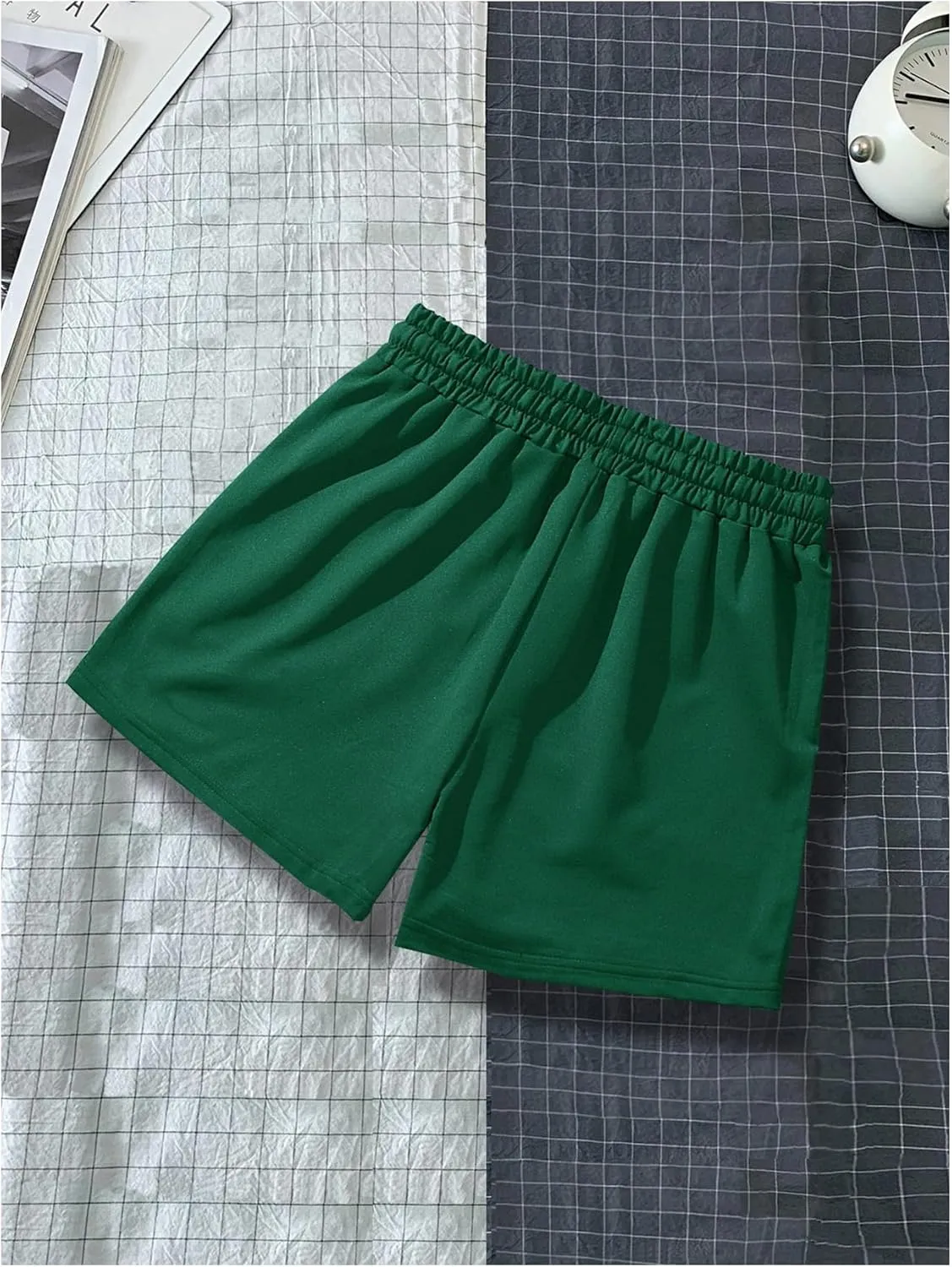 GORGLITTER Men's Graphic Cool Shorts Drawstring Waist Workout Short Streetwear with Pockets