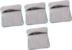 Happyyami Jewelry Storage Bags Travel Pouch Large Zipper Seal Dustproof Anti-lost Portable Velvet Jewelry Case