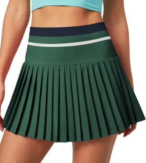 Heathyoga Pleated Tennis Skirt with Pockets for Women Tennis Skort for Woman High Waisted Golf Skirts Athletic Skirt