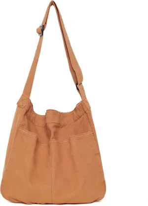 Hobo Bag Canvas Crossbody Shoulder Bag for Women and Men Large Casual Messenger Bags Canvas Tote Bag Travel Work