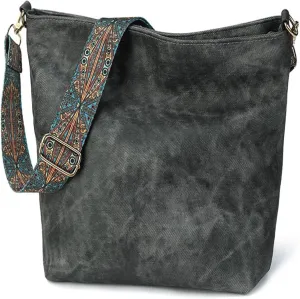 Hobo Bag for Women Large Fashion Crossbody Bag Top Handle Trendy Shoulder Bag Purse Handbag Travel Bucket Tote Bag