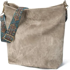Hobo Bag for Women Large Fashion Crossbody Bag Top Handle Trendy Shoulder Bag Purse Handbag Travel Bucket Tote Bag