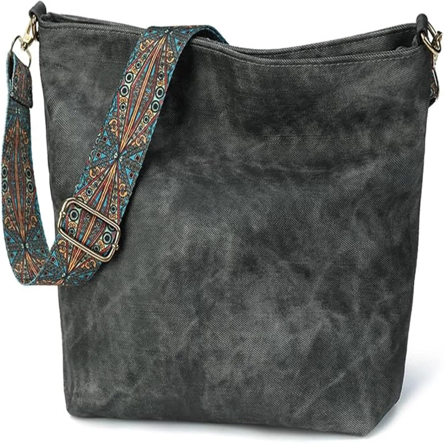 Hobo Bag for Women Large Fashion Crossbody Bag Top Handle Trendy Shoulder Bag Purse Handbag Travel Bucket Tote Bag