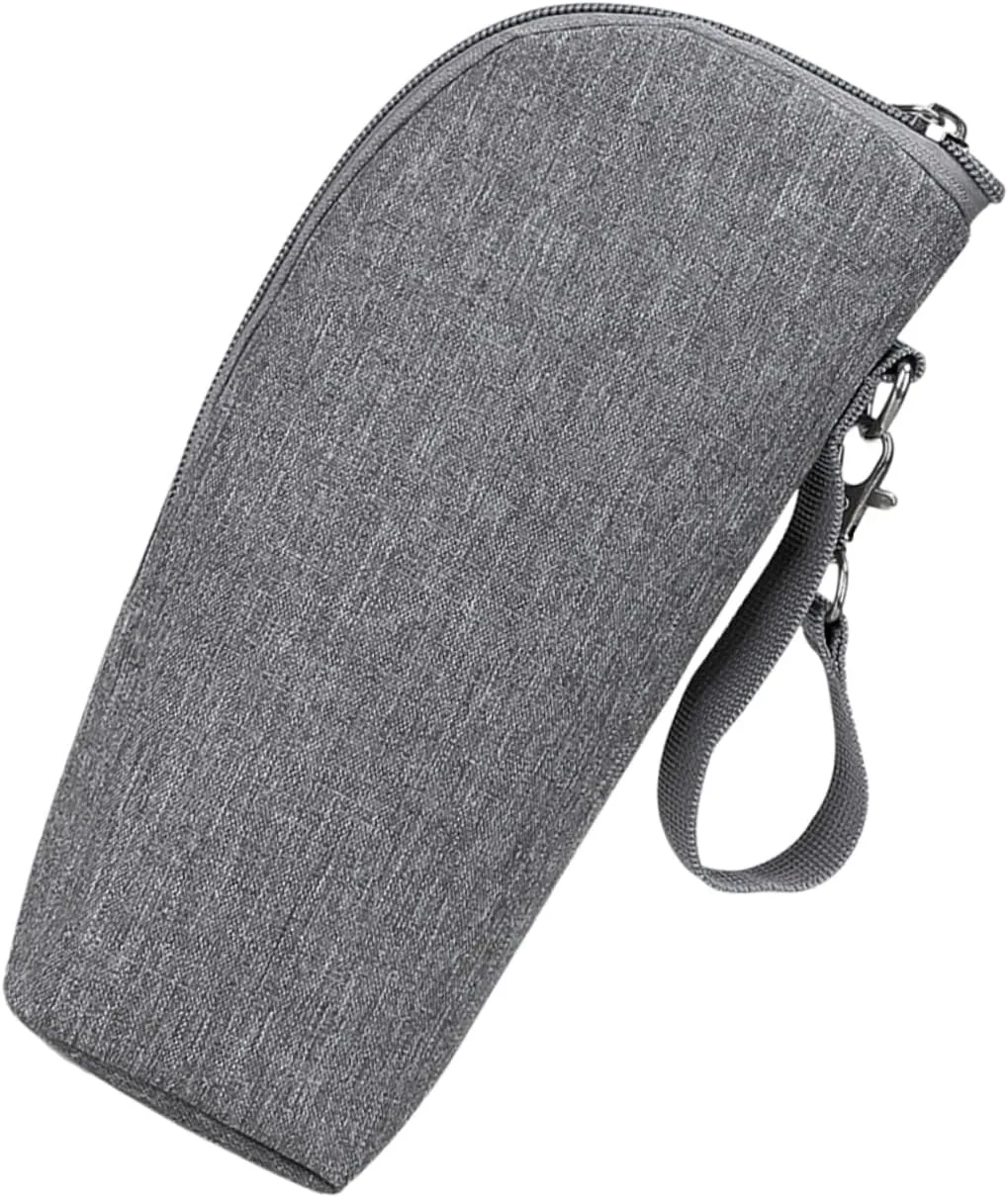 Insulated Milk Bottle Pouch for Durable Thermal Bag for Milk Juice Beverage Storage Convenient Stroller Attachment Closure for Travel