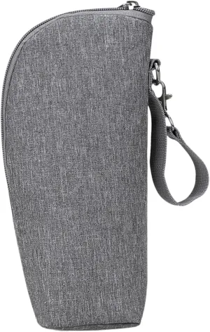Insulated Milk Bottle Pouch Thermal Travel Bag for Bottle Storage Durable Convenient Zippered Design for Outdoor Use and Stroller Attachment
