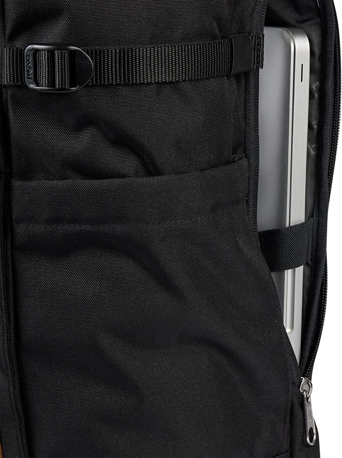 JanSport Hatchet Rolltop Backpack - 17-inch Padded Laptop Sleeve, Spacious Main Compartment, Dual Water Bottle Pockets, Black
